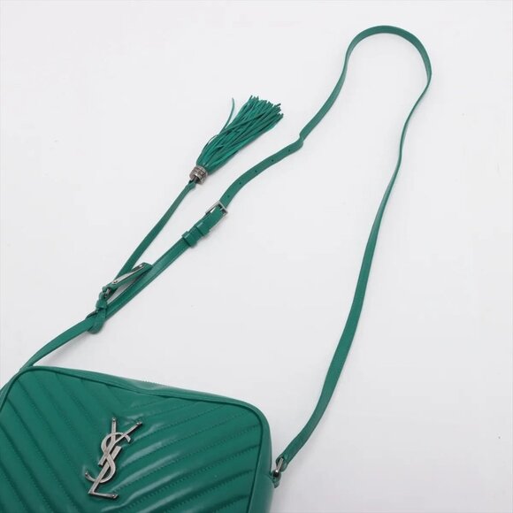 Saint Laurent Paris Lou Camera Leather Shoulder bag Green 574494 - Picture 5 of 13